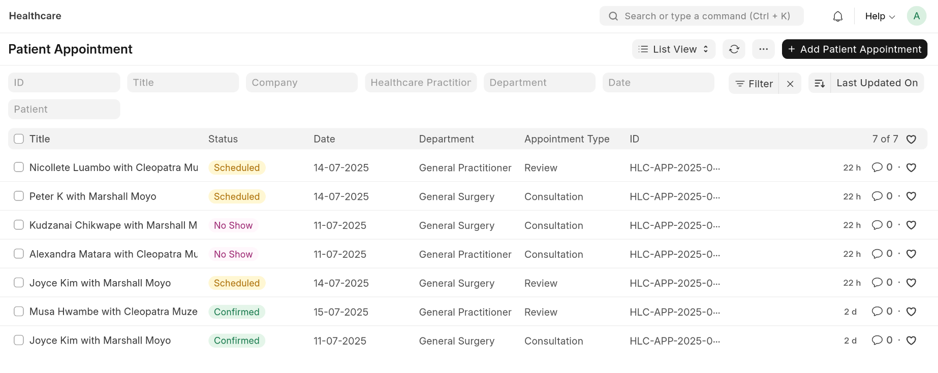 Patient Records Access full medical histories, notes, lab results, and files — all in one place.
